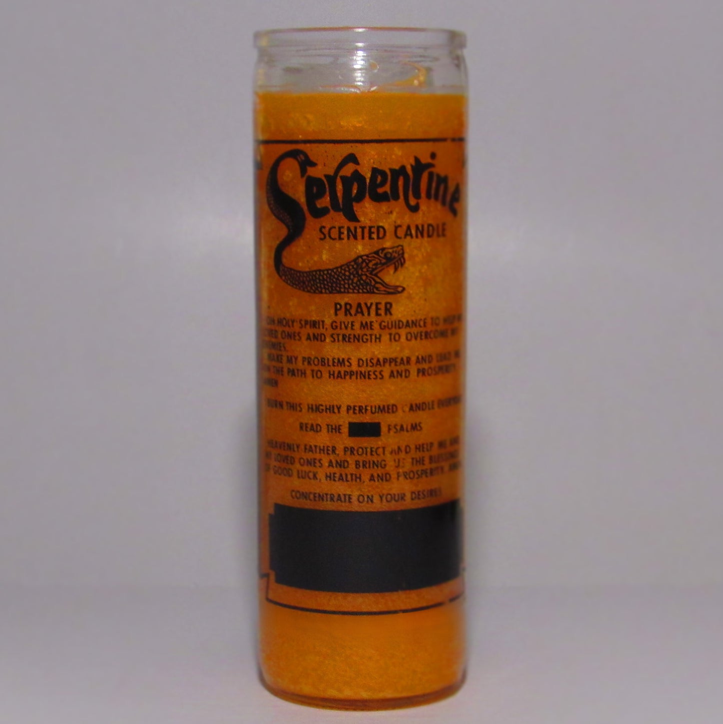 Serpentine Orange Scented Religious 7 Days Candle