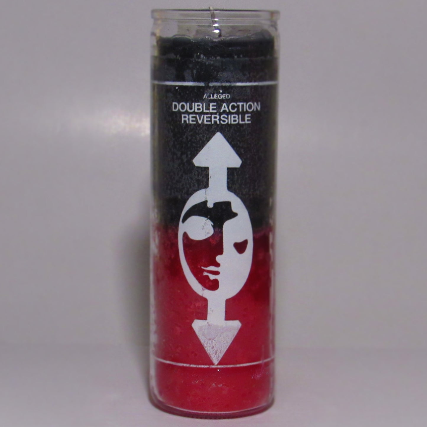 Reversible Double Action  7 Days CandleBlack & Red