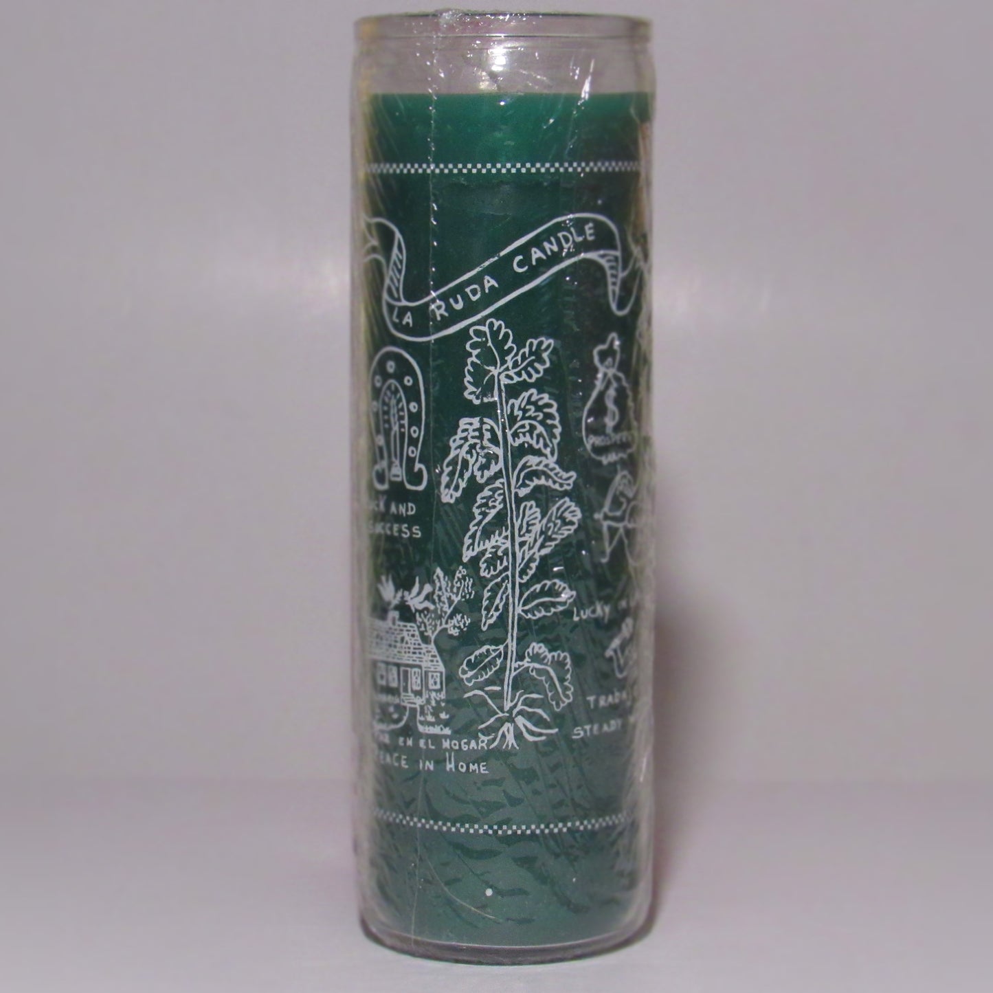 Ruda Scented Green Religous Prayer 7 Days Candle