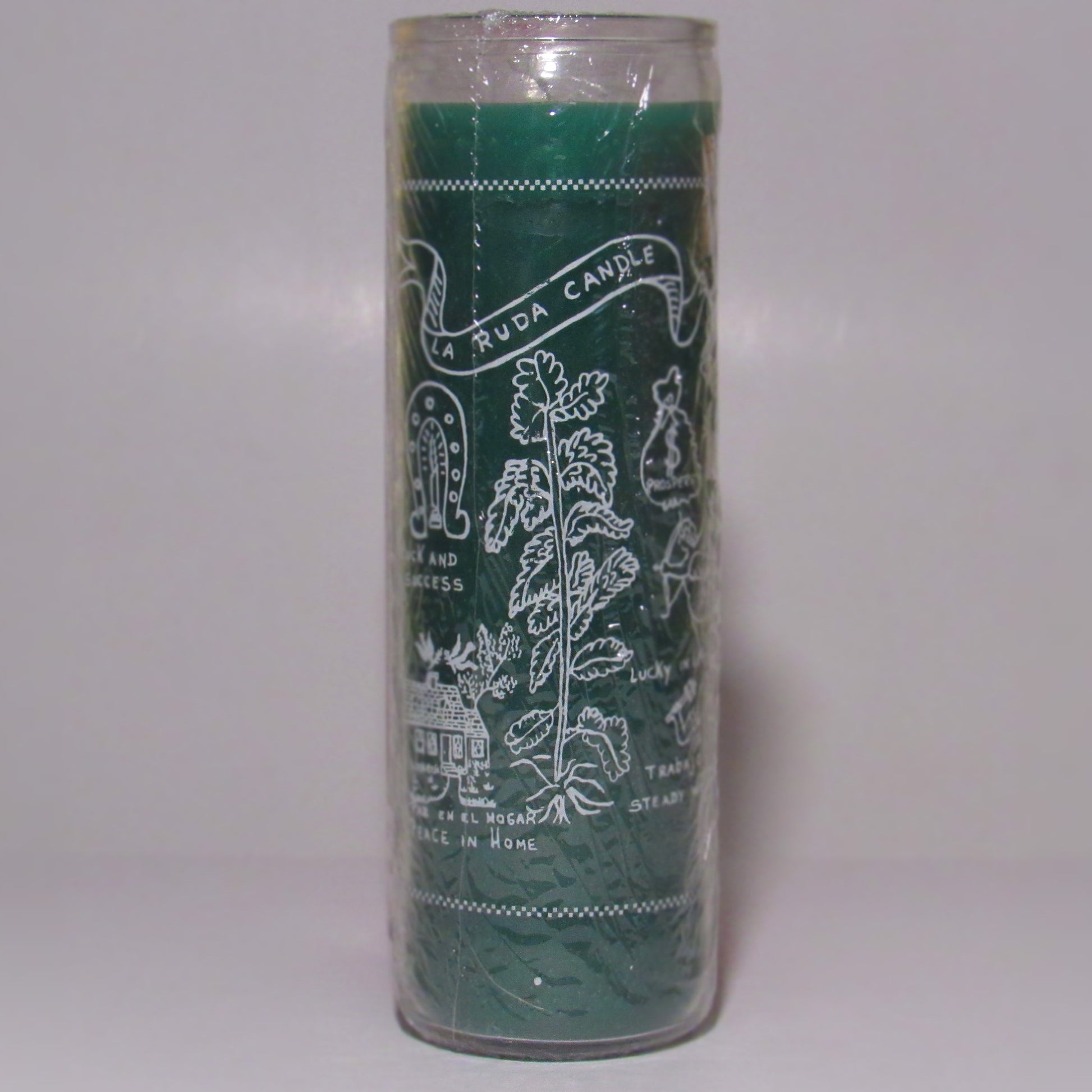 Ruda Scented Green Religous Prayer 7 Days Candle