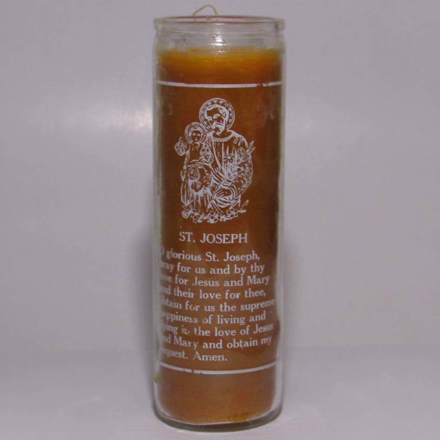 St. Joesph Gold Religious 7 Days Candle
