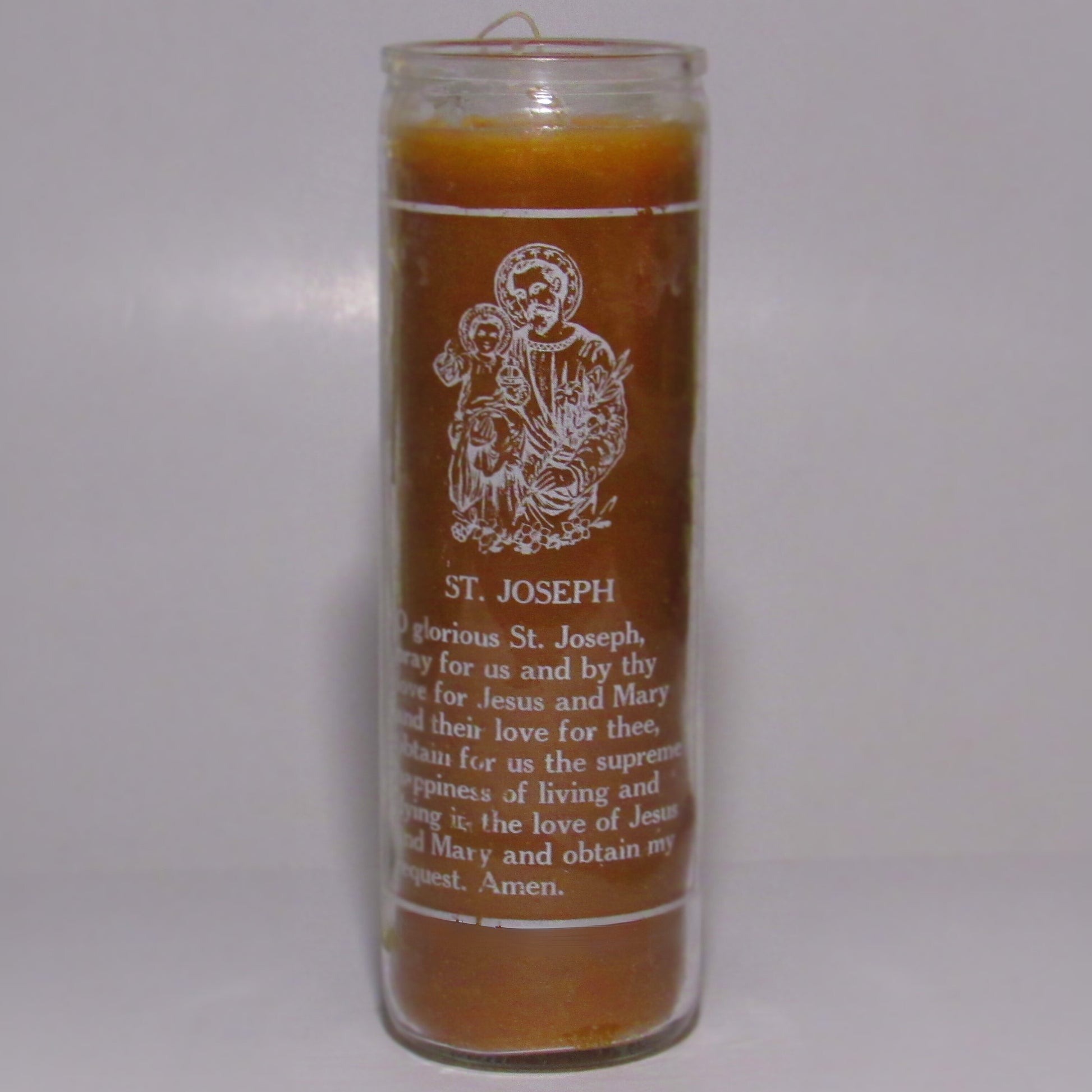 St. Joesph Gold Religious 7 Days Candle