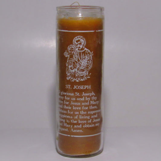 St. Joesph Gold Religious 7 Days Candle